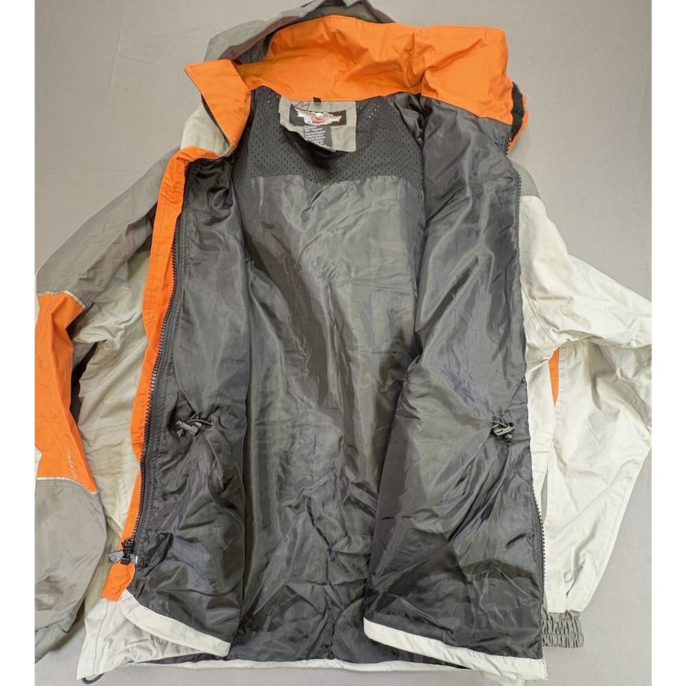 Harley Davidson Reflective Packable Motorcycle Rain/Wind Jacket Extra Large - Picture 6 of 15